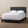 Baxton Studio Brookfield Modern Charcoal Grey King Size Bed 134-7400